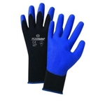 Blue PVC Palm/Black Nylon Gloves