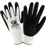 Barracuda White HPPE shell Glove w/black foam nitrile dip