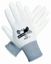 Touch sensitive gloves White