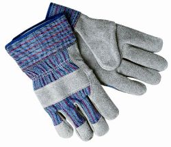 Select "B" double leather palm gloves w/ safety cuff L